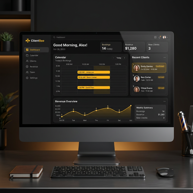 ClientBee Dashboard Mockup